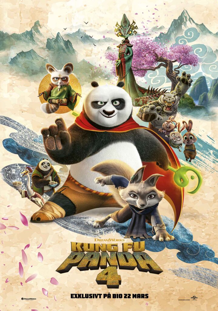 Affisch på filmen Kung Fu Panda 4